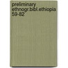 Preliminary ethnogr.bibl.ethiopia 59-82 by Abbink