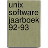 Unix software jaarboek 92-93 door Onbekend