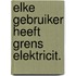 Elke gebruiker heeft grens elektricit.