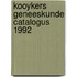 Kooykers geneeskunde catalogus 1992