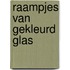 Raampjes van gekleurd glas