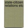 State-citizen relations etc door Schulte Nordholt