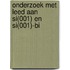 Onderzoek met LEED aan Si(001) en Si(001)-Bi