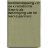 Kwaliteitsbepaling van de kinematische theorie als beschrijving van het Leed-experiment by G. de Bruin