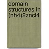 Domain structures in (NH4)2ZnCl4 door G.J. de Bruin-Hordijk