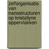 Zelforganisatie van nanostructuren op kristallyne oppervlakken