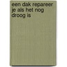 Een dak repareer je als het nog droog is door A. Hudepohl