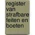 Register van strafbare feiten en boeten