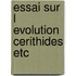 Essai sur l evolution cerithides etc