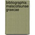 Bibliographia malacofaunae graecae