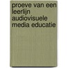 Proeve van een leerlijn audiovisuele media educatie door W. Oud