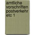Amtliche vorschriften postverkehr etc 1