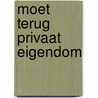 Moet terug Privaat eigendom by V. van de Loo