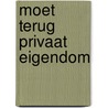 Moet terug Privaat eigendom door V. van de Loo