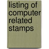 Listing of computer related stamps door D.L. Bekker