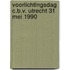Voorlichtingsdag c.b.v. utrecht 31 mei 1990