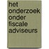 Het onderzoek onder fiscale adviseurs