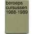 Beroeps cursussen 1988-1989