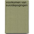 Voorkomen van suicidepogingen
