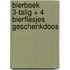 Bierboek 3-talig + 4 bierflesjes geschenkdoos