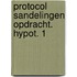 Protocol sandelingen opdracht. hypot. 1