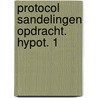 Protocol sandelingen opdracht. hypot. 1 by Sluys