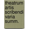 Theatrum artis scribendi varia summ. door Hondius