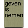 Geven is nemen door Paul Hoebink