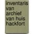 Inventaris van archief van huis hackfort