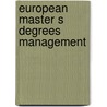 European master s degrees management door Steverink