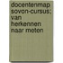 Docentenmap sovon-cursus; van herkennen naar meten