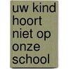 Uw kind hoort niet op onze school door Weelden