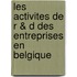 Les activites de R & D des entreprises en Belgique