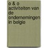 O & O activiteiten van de ondernemingen in Belgie