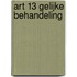 Art 13 gelijke behandeling
