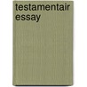 Testamentair essay door R. de Bruyn