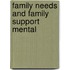 Family needs and family support mental