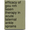 Efficacy of gou nm lasen therapy in acute laternal ankle sprains by R.A. de Bie