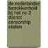 De Nederlandse betrokkenheid bij het no 2 district censorship station