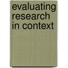 Evaluating Research in Context by J. Spaapen