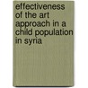 Effectiveness of the Art approach in a child population in Syria door M.D. Taifour