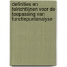 Definities en Telrichtlijnen voor de toepassing van FunctiePuntAnalyse door Nesma