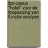 FPA-Casus "Hotel" voor de toepassing van functie-analyse