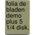 Folia de bladen demo plus 5 1/4 disk.