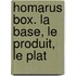 Homarus box. la base, le produit, le plat