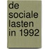 De sociale lasten in 1992