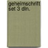 Geheimschrift set 3 dln.