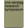 Cns verslag research symposium door Reinshage