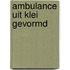 Ambulance uit klei gevormd