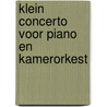 Klein concerto voor piano en kamerorkest by J. Bauwens